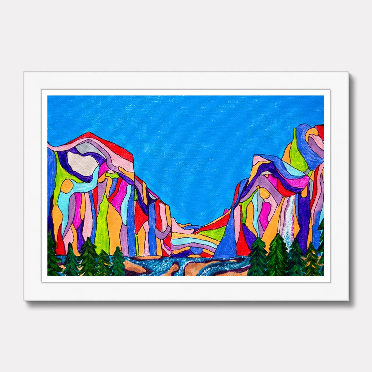 A Walk Through the Valley Framed Print