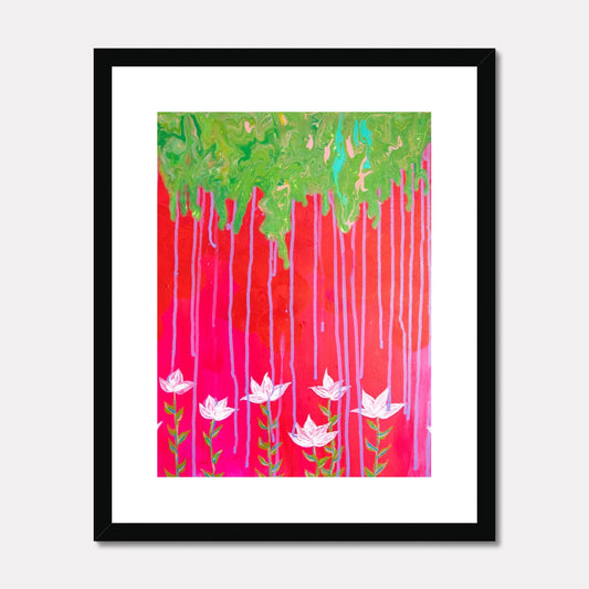 April Showers Bring May Flowers Framed & Mounted Print