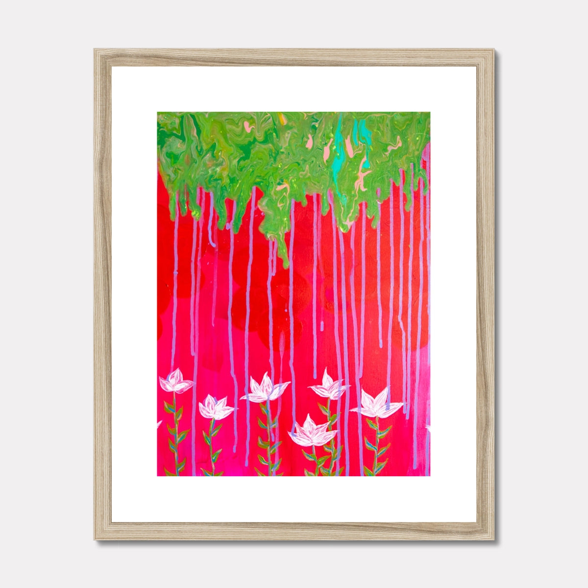 Spring Showers Framed & Mounted Print