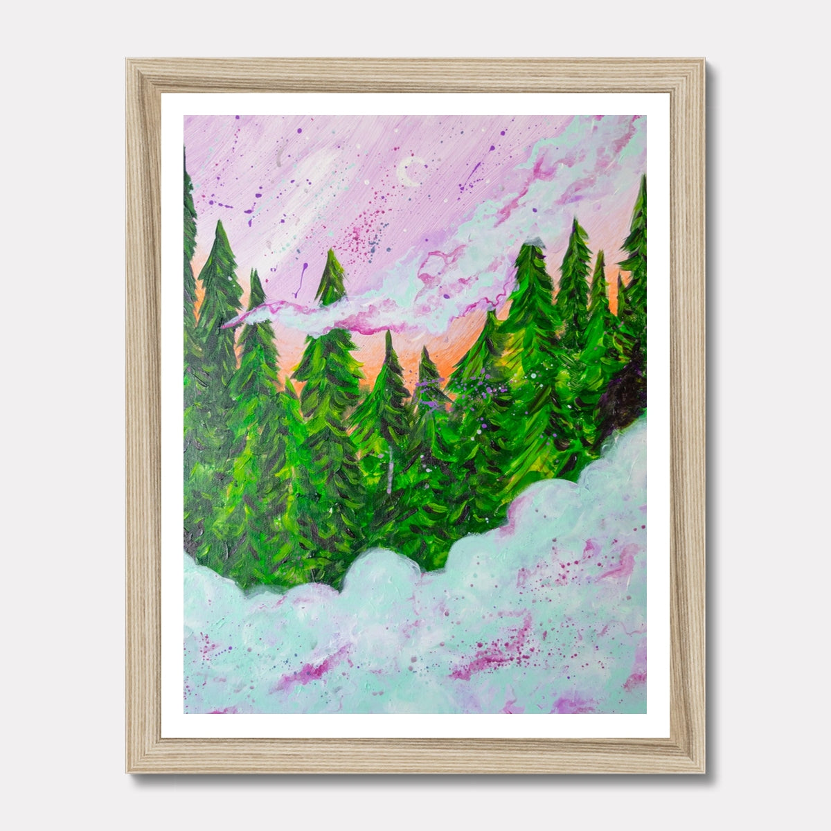 Forest Fog Framed Print