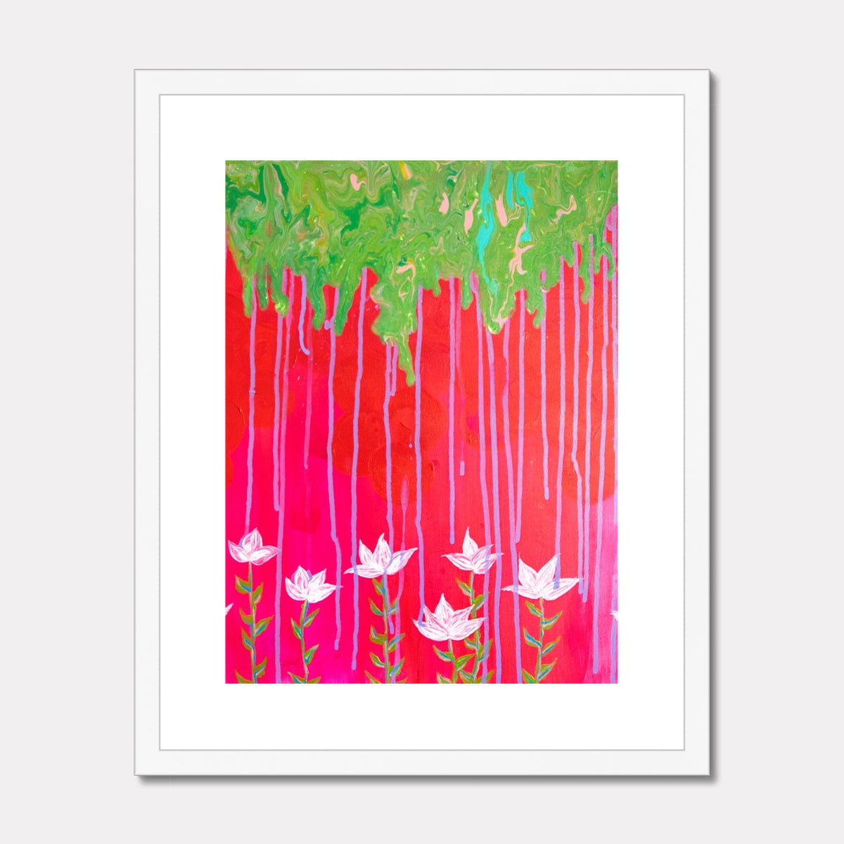 April Showers Bring May Flowers Framed & Mounted Print