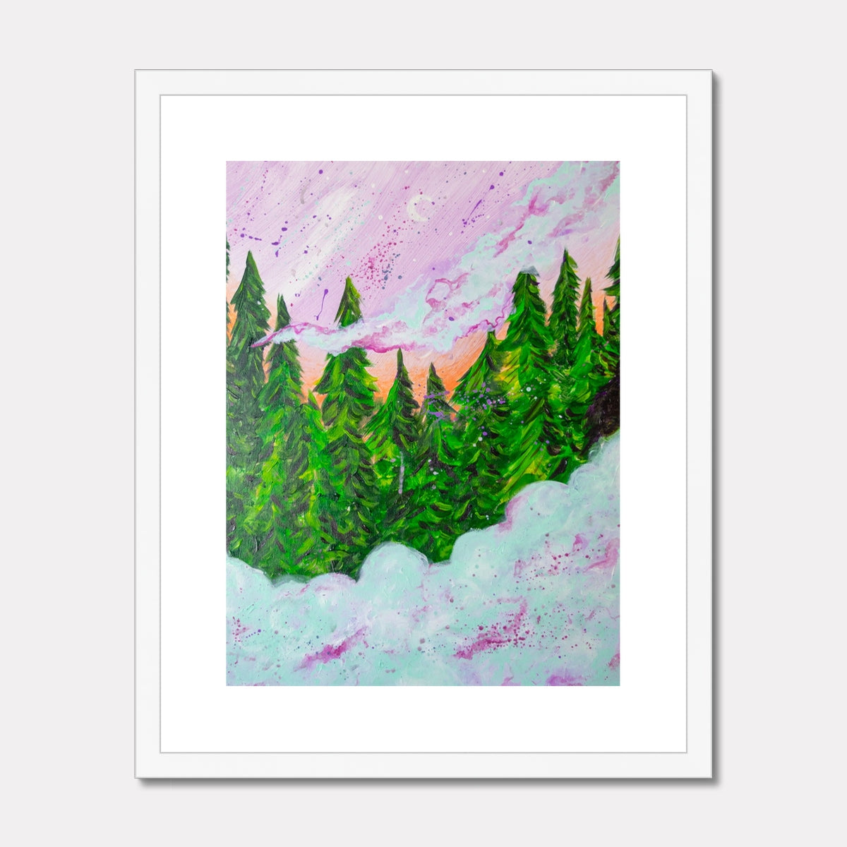 Forest Fog Framed & Mounted Print