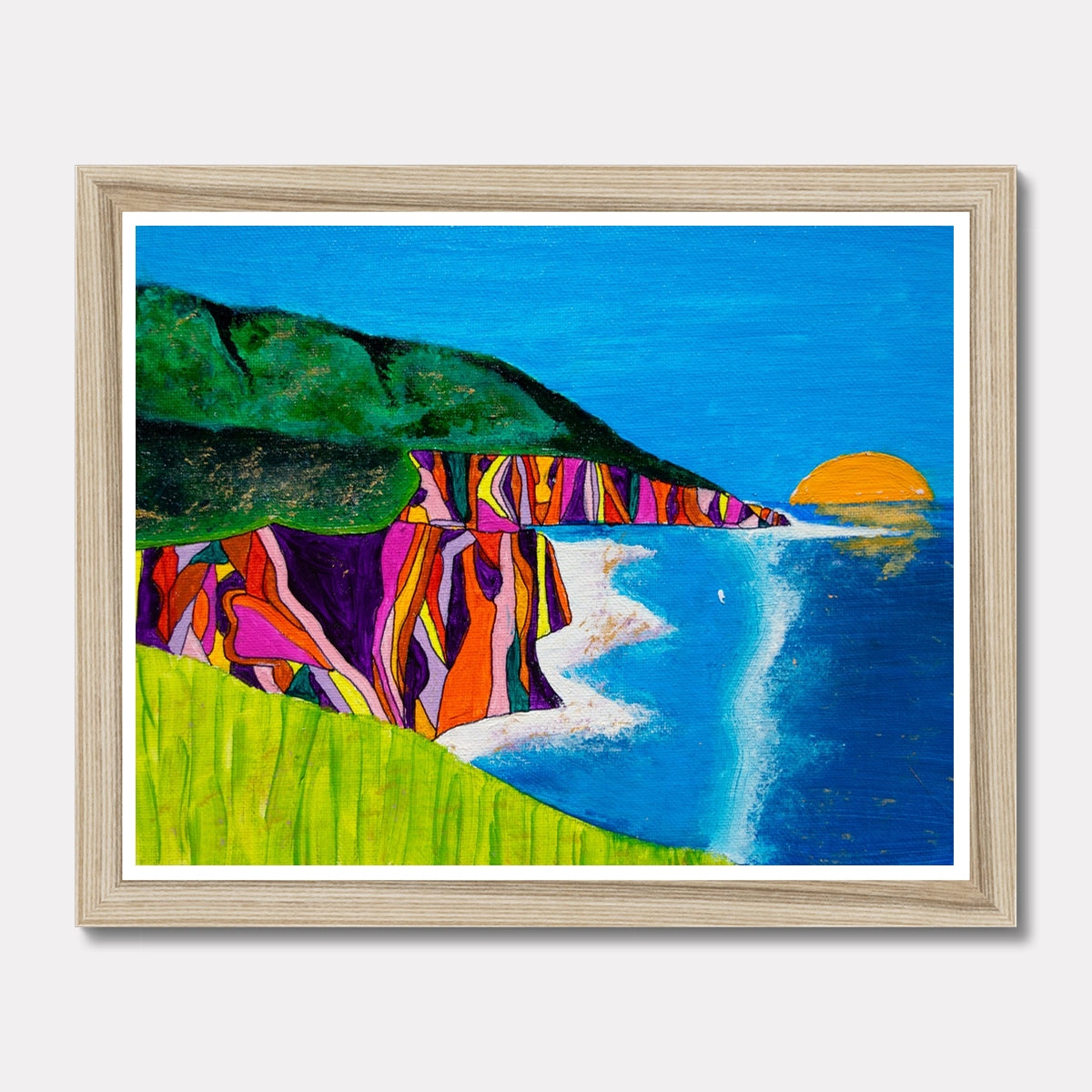 Golden Coast Framed Print