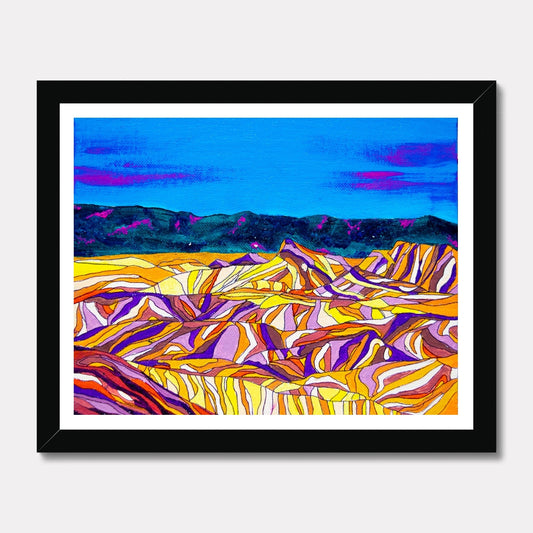 Desert Stripes Framed Print