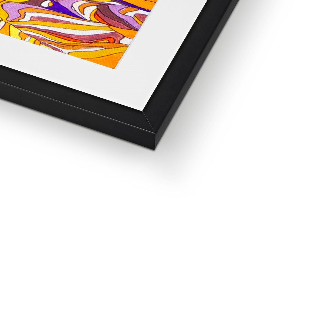 Desert Stripes Framed & Mounted Print