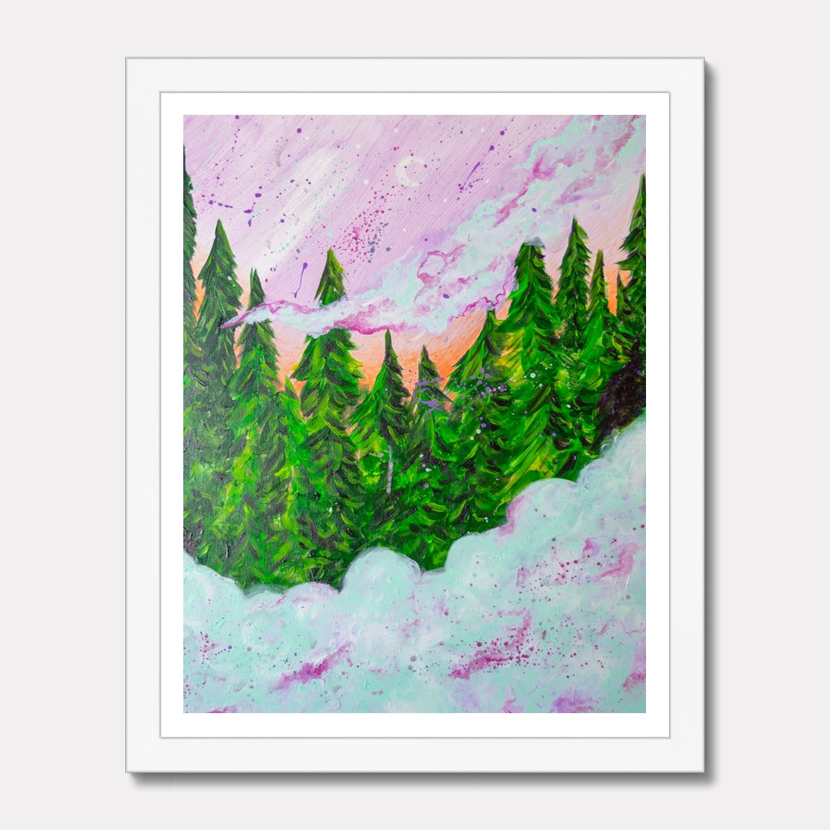 Forest Fog Framed Print