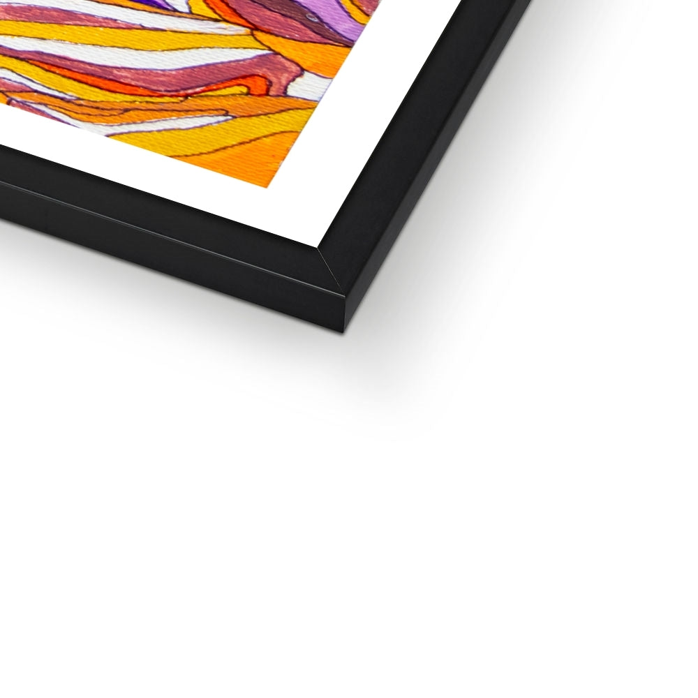 Desert Stripes Framed Print