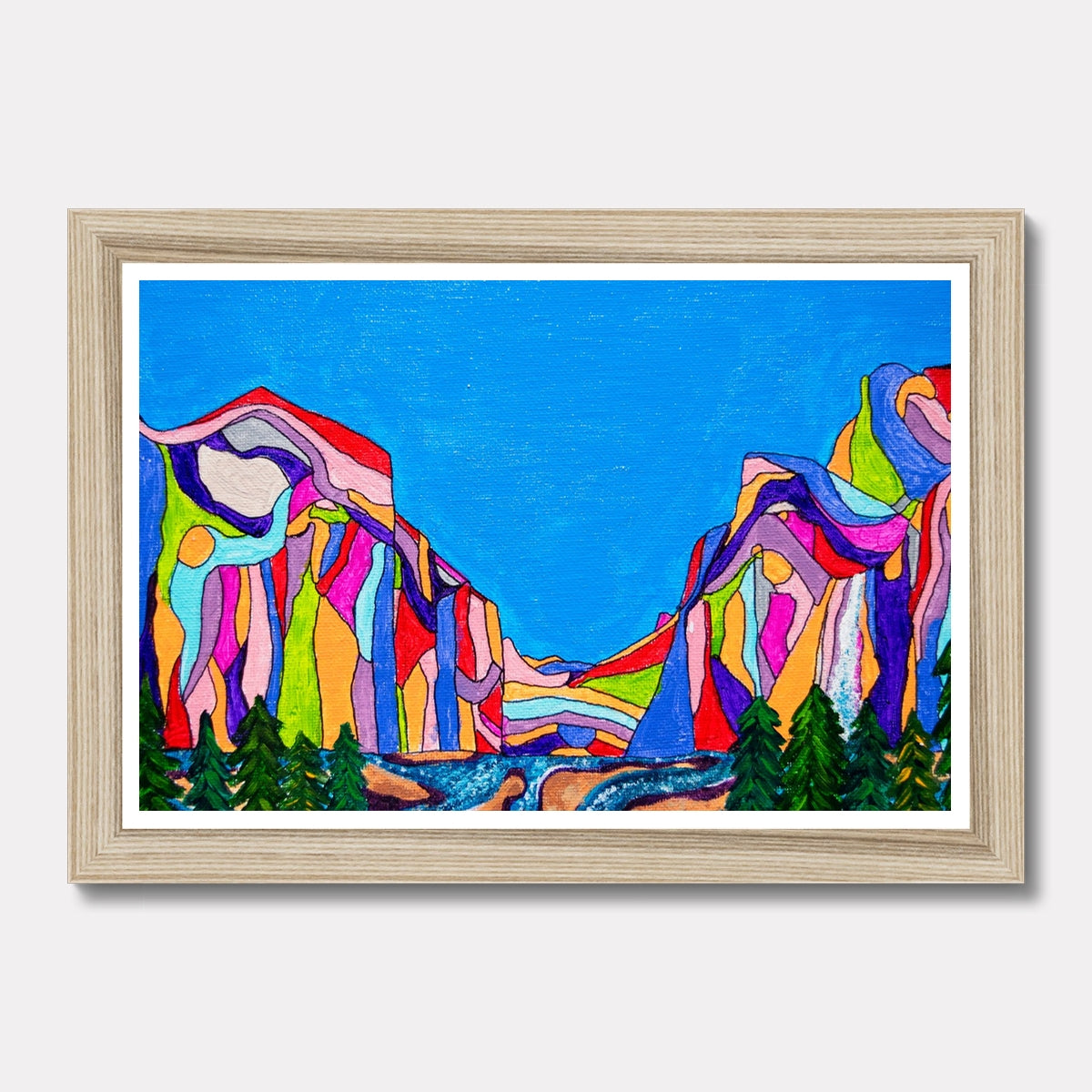 A Walk Through the Valley Framed Print