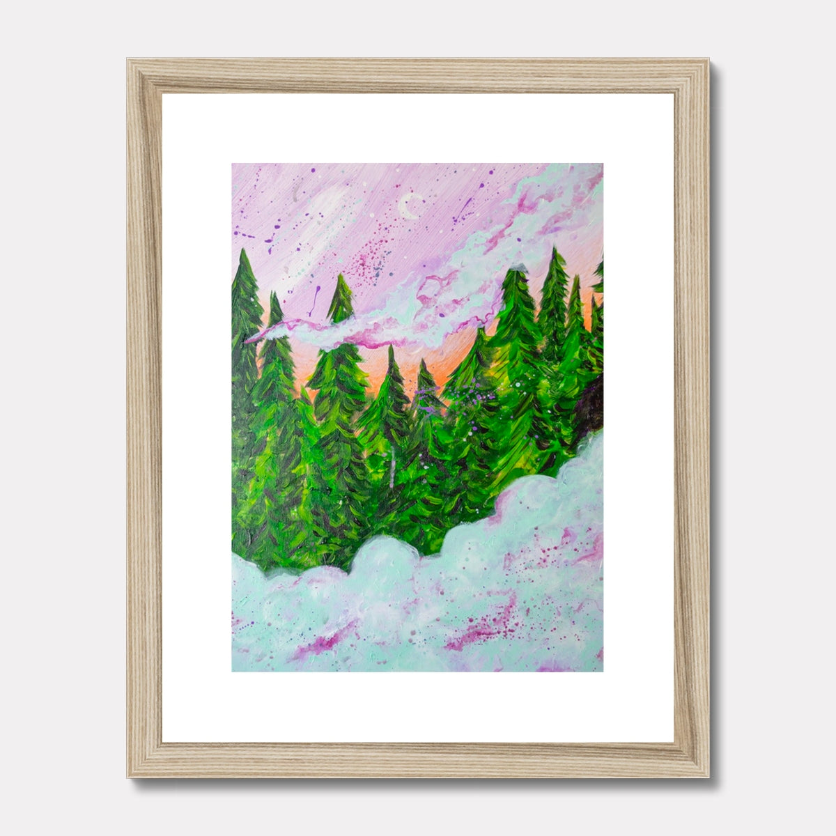 Forest Fog Framed & Mounted Print