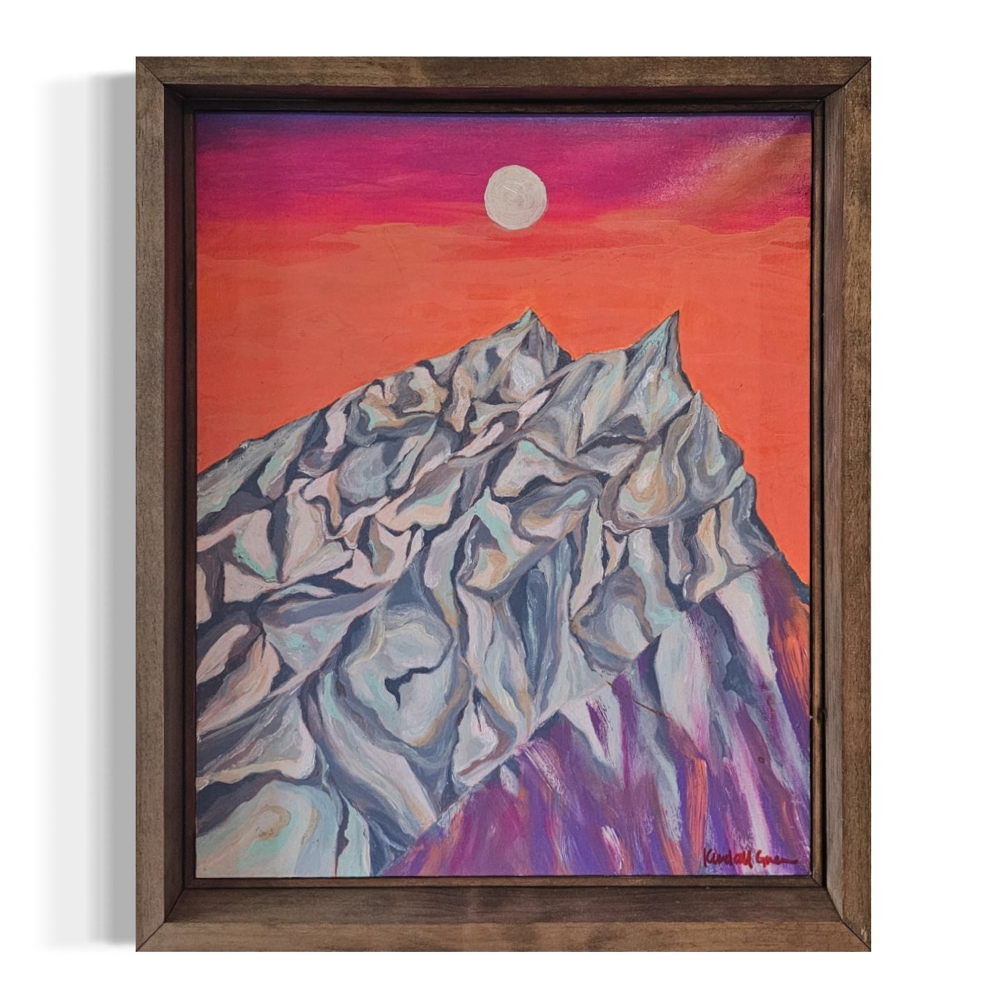 A Grand Tetons Sunset Original Painting