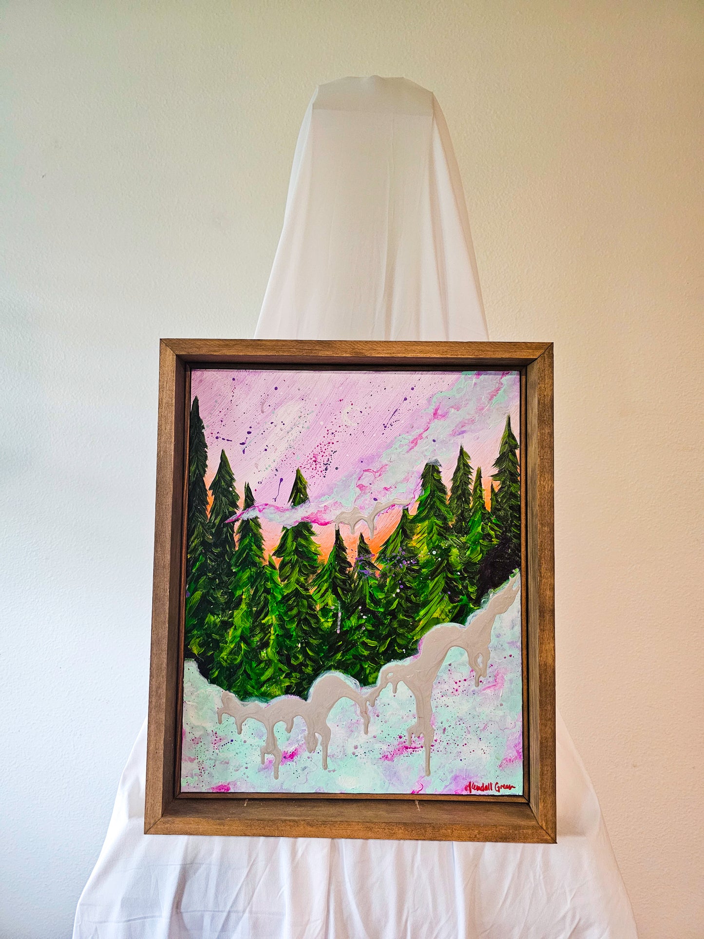 Forest Fog Original Painting