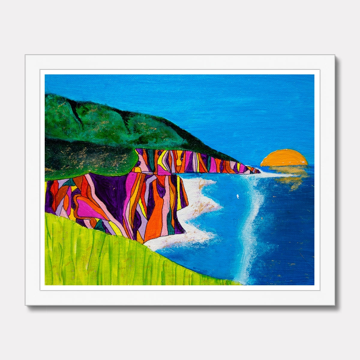 Golden Coast Framed Print