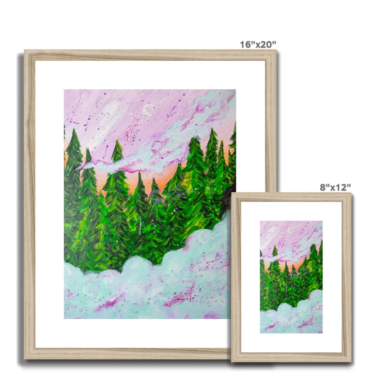 Forest Fog Framed & Mounted Print