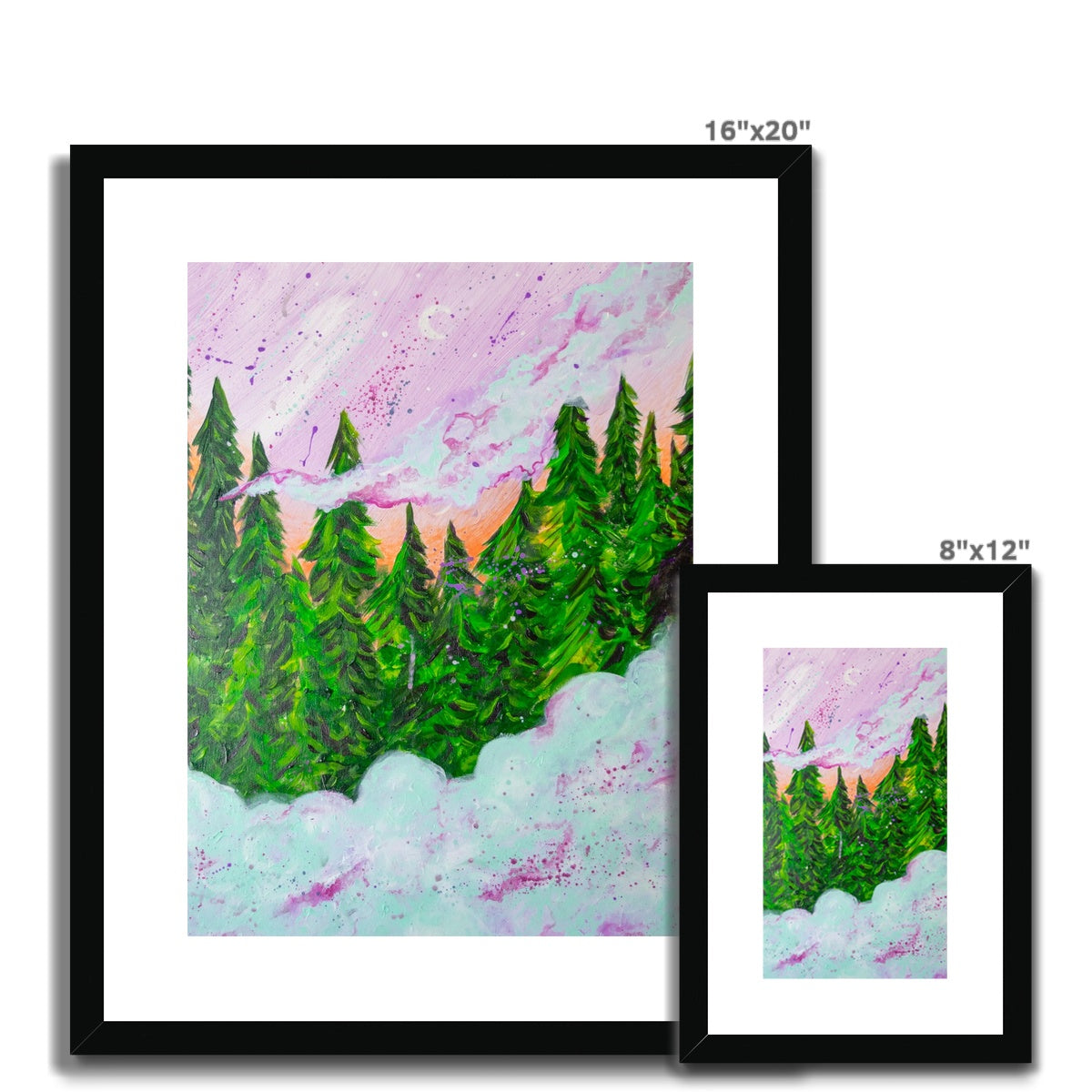 Forest Fog Framed & Mounted Print