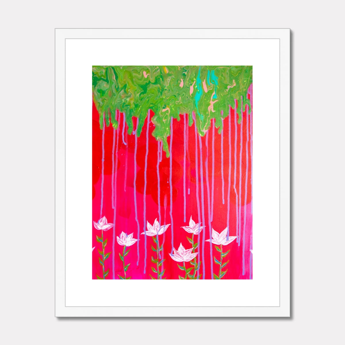 Spring Showers Framed & Mounted Print