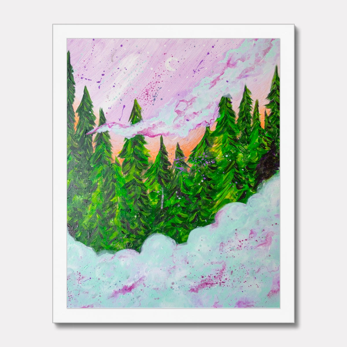 Forest Fog Framed Print