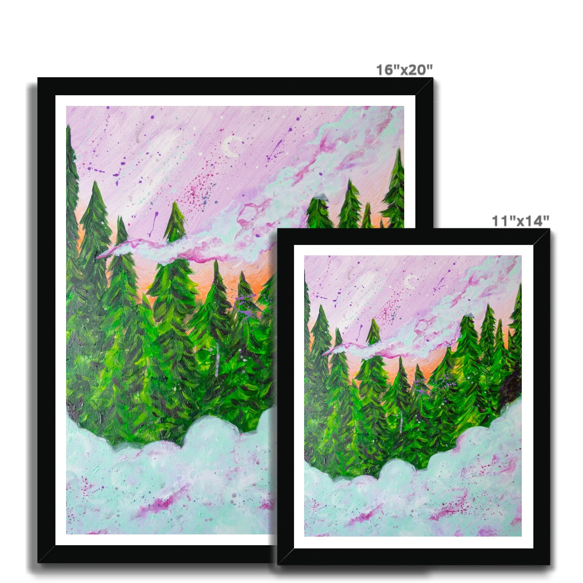 Forest Fog Framed Print