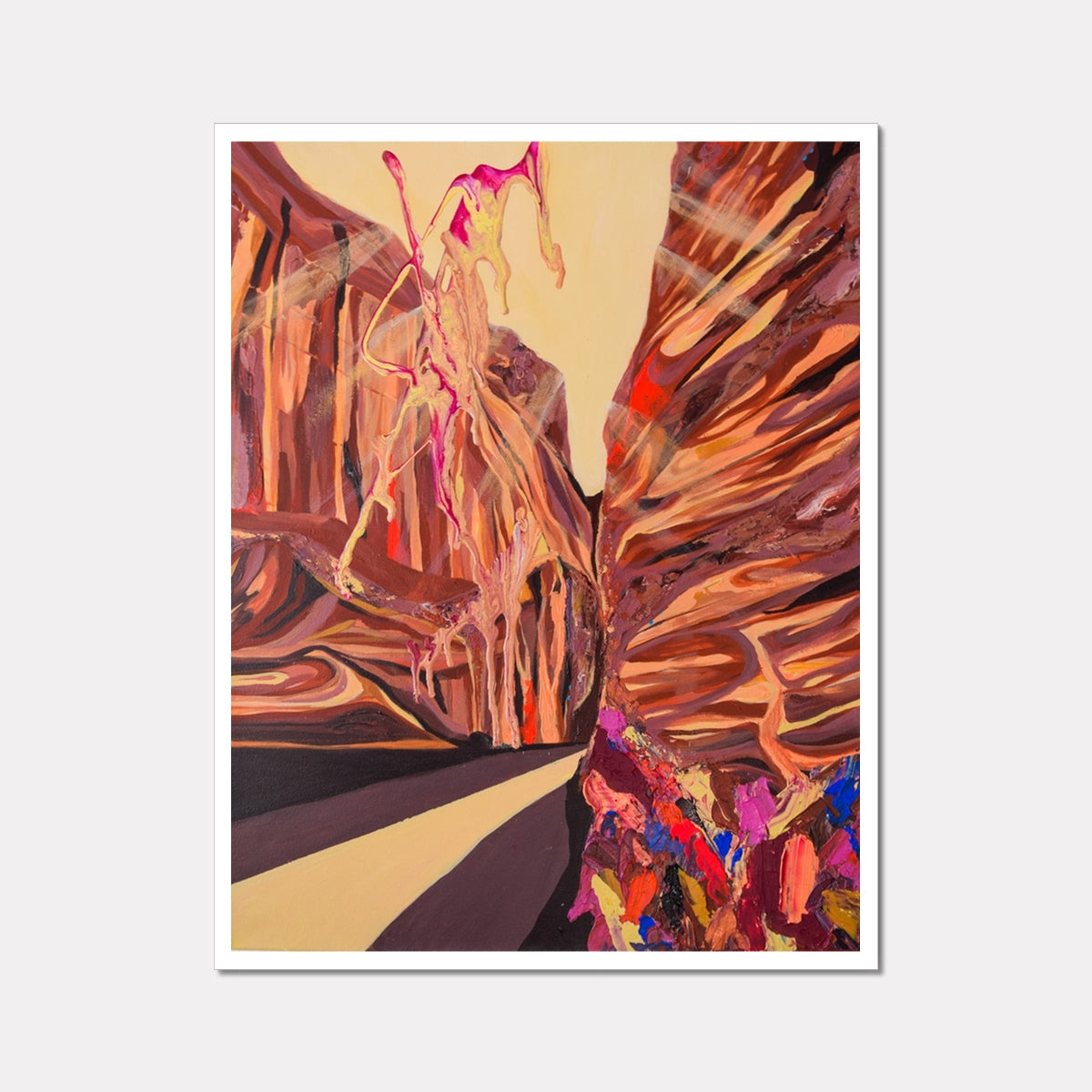 fine art print of the desert rocks in utah