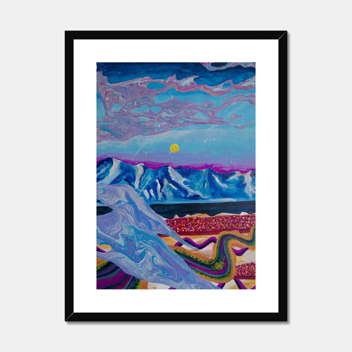 mountain art wall decor print