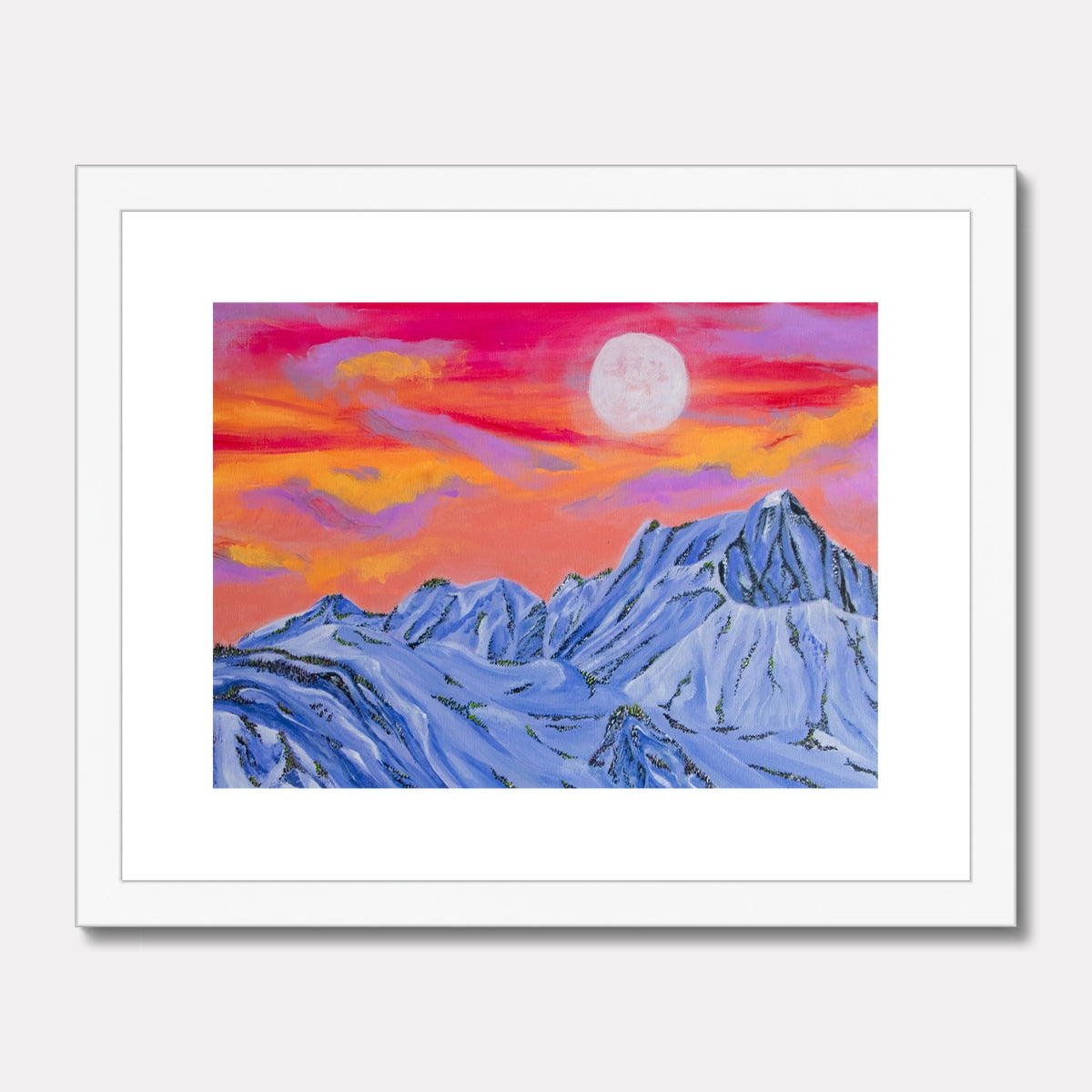 Moon Glow Framed & Mounted Print