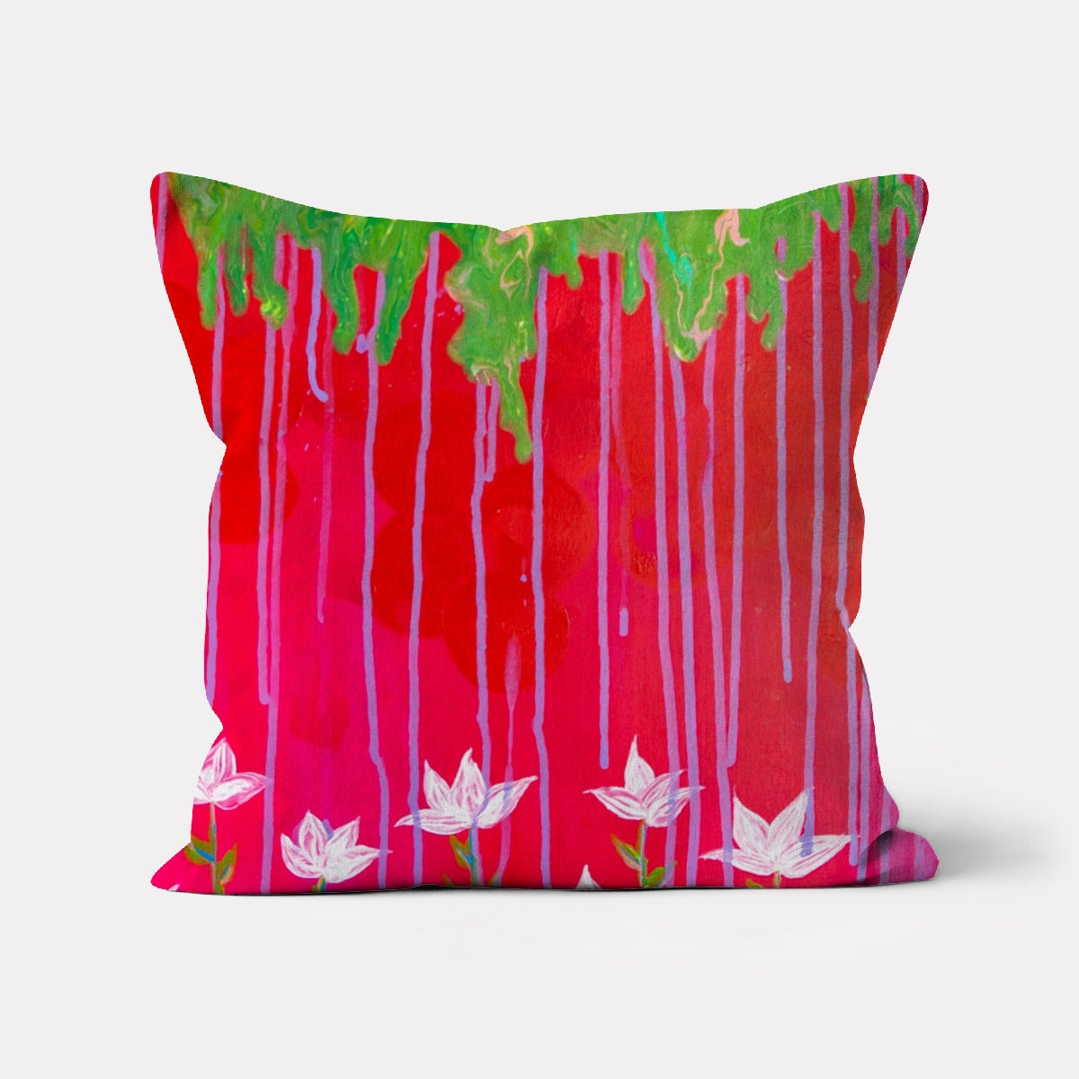 Spring Showers Art Deco Pillow