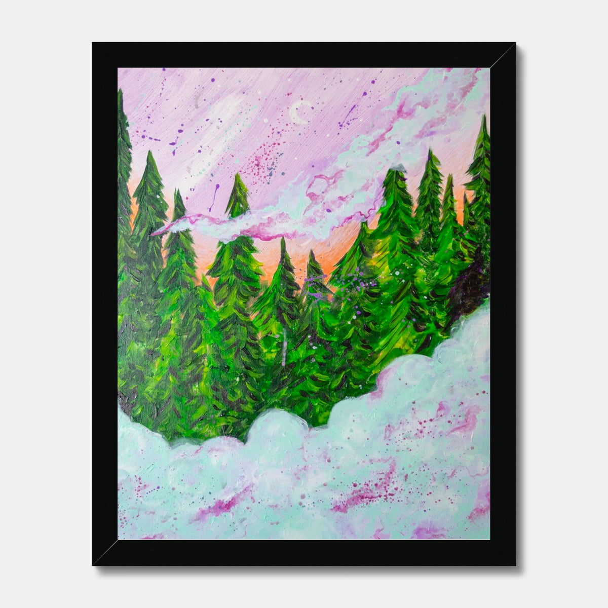 Forest Fog Framed Print