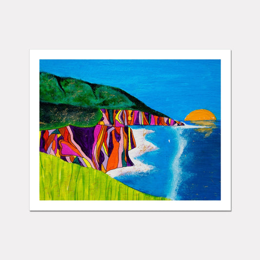 golden coast art print wall decor