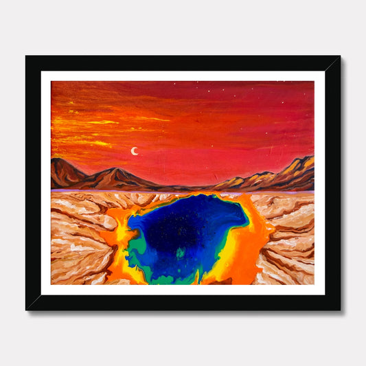 art print colorful yellowstone