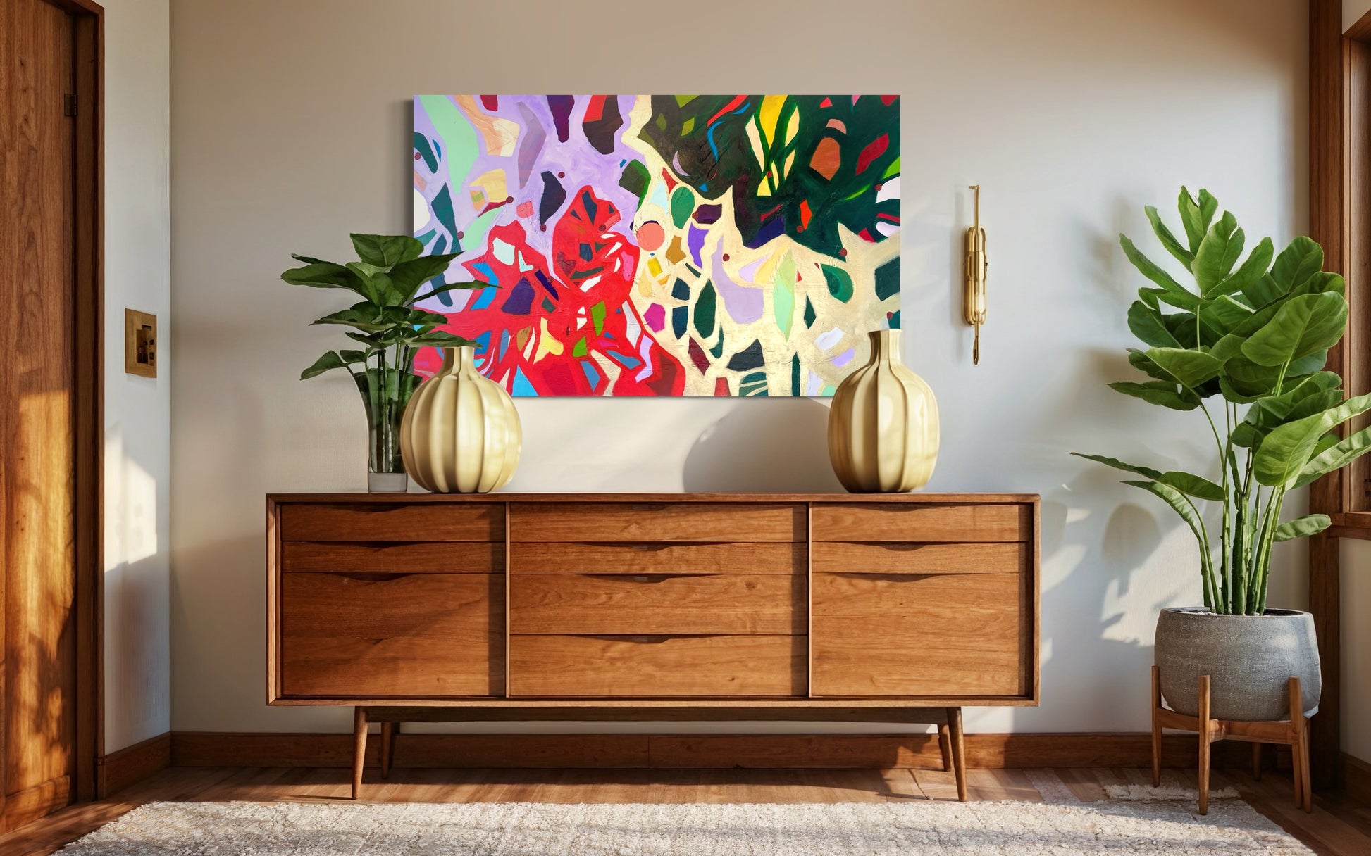 interior design abstract painting