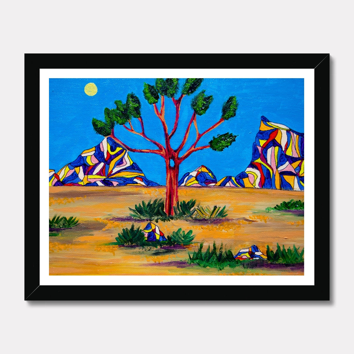 joshua tree national park painting wall art print