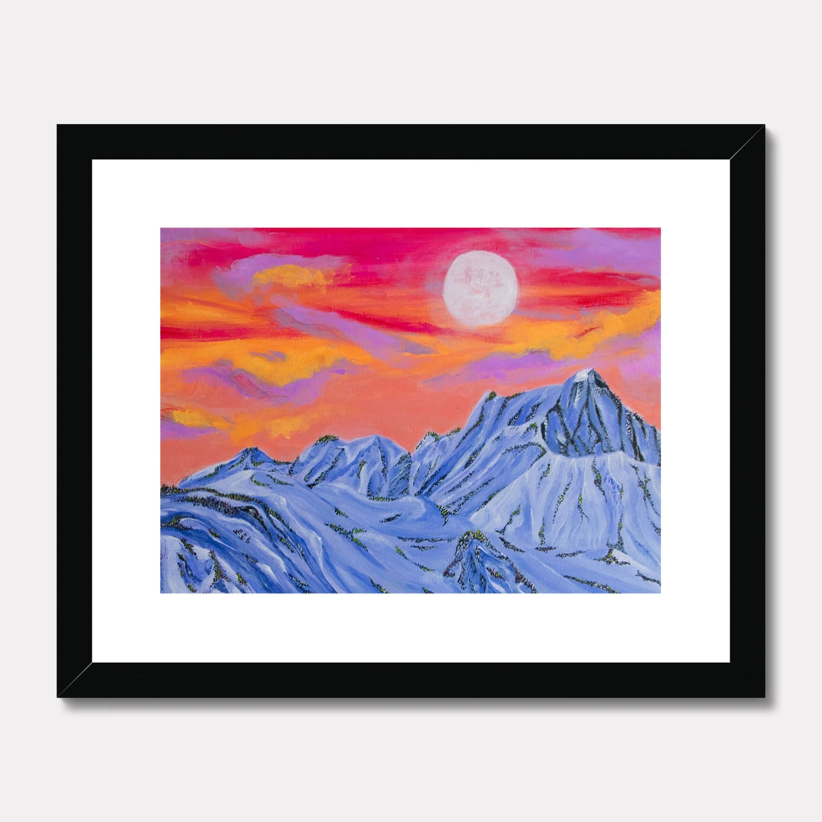 moon glow art print