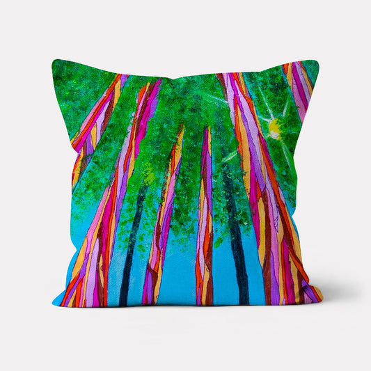 decorative pillows of redwoods