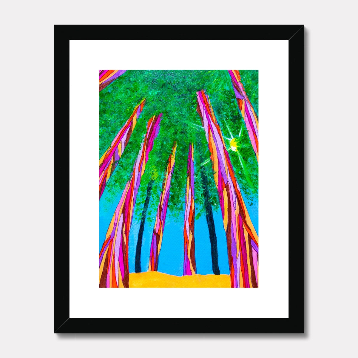 trees wall art framed print