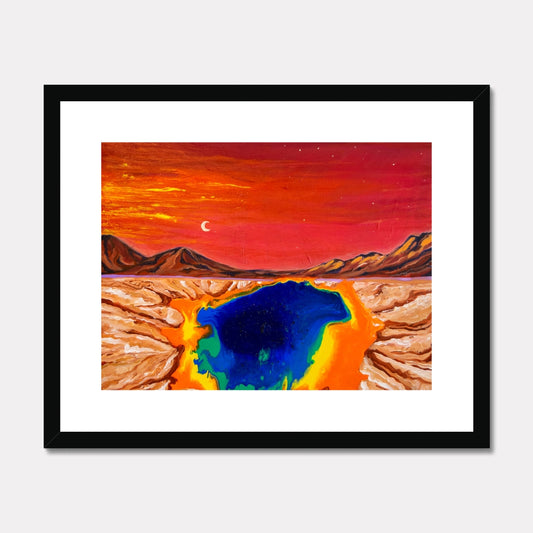 art print colorful wall decor yellowstone