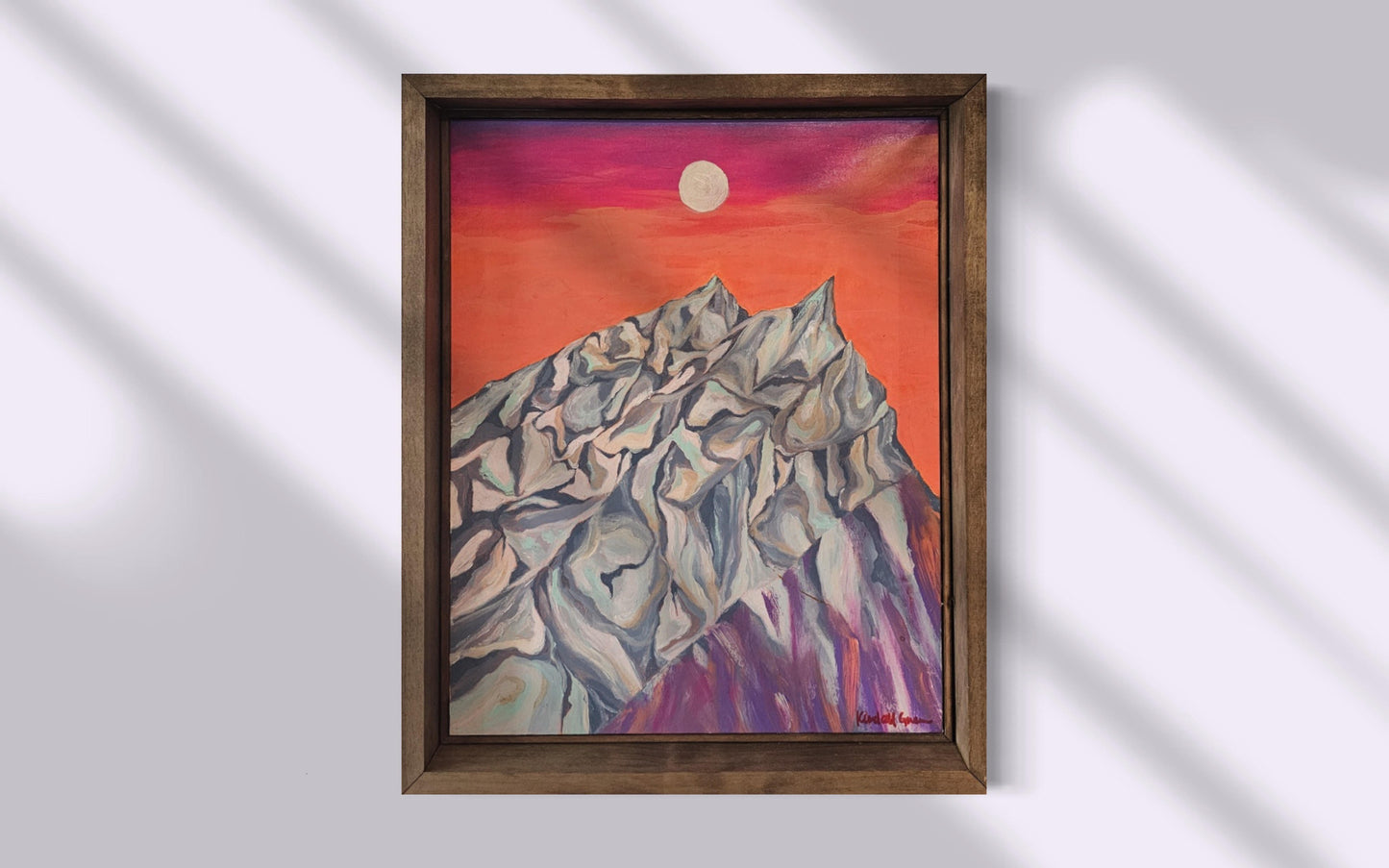 A Grand Tetons Sunset Original Painting