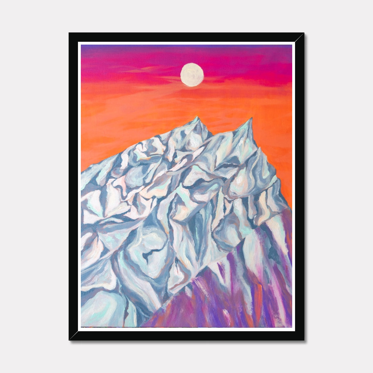 the summit framed art print