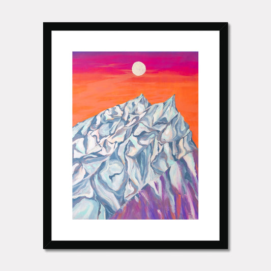 wall decor framed print mountains